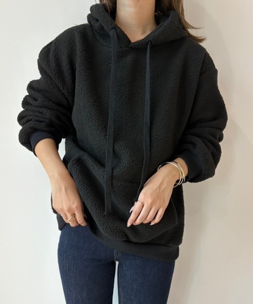 paravion（パラビオン）の「ボアプルオーバー（パーカー・レディース・ホワイト/ブラック/グレー・FREE）」の6枚目の写真