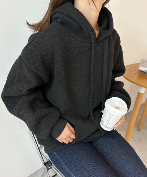 paravion（パラビオン）の「ボアプルオーバー（パーカー・レディース・ホワイト/ブラック/グレー・FREE）」の7枚目の写真