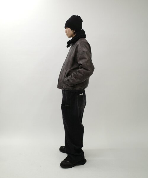 【セール】【UNISEX/サイズ展開あり】3way ヴィンテージライクレザーボアブルゾン（ブルゾン）｜WHO'S WHO gallery（フーズフーギャラリー）