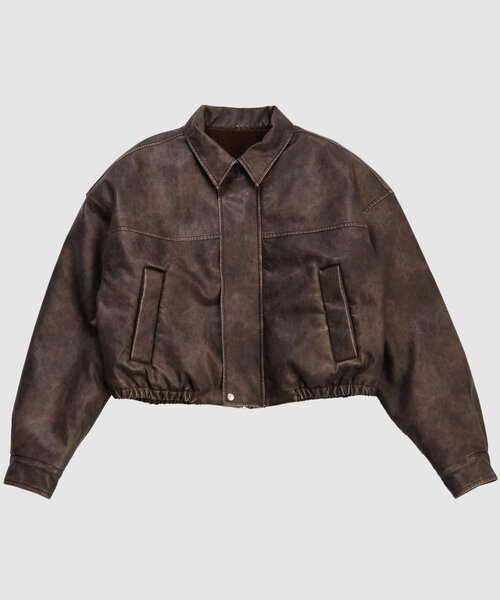 【セール】【UNISEX/サイズ展開あり】3way ヴィンテージライクレザーボアブルゾン（ブルゾン）｜WHO'S WHO gallery（フーズフーギャラリー）