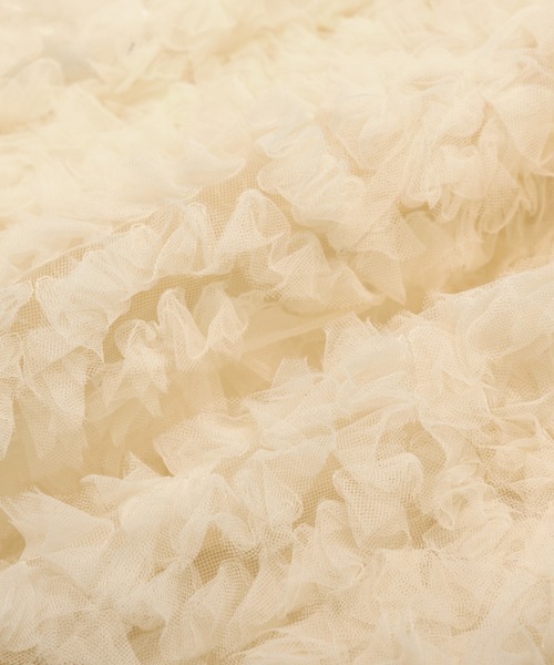 Vネックチュールフリルベスト（ベスト）｜MERAKI（メラキ）