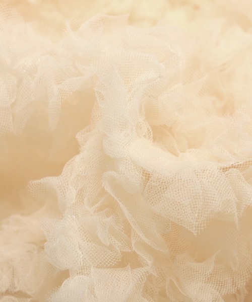 Vネックチュールフリルベスト（ベスト）｜MERAKI（メラキ）