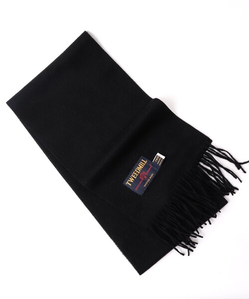 TWEED MILL（ツイードミル）の「【TWEEDMILL/ツイードミル】Lambswool Muffler Solid 25（マフラー・メンズ・ライトブルー/ブラック/グレー/ライトグレー/チャコールグレー/レッド・FREE）」の2枚目の写真