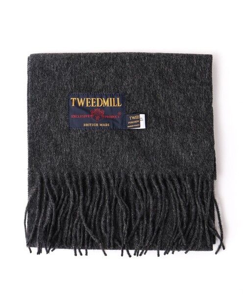 TWEED MILL（ツイードミル）の「【TWEEDMILL/ツイードミル】Lambswool Muffler Solid 25（マフラー・メンズ・ライトブルー/ブラック/グレー/ライトグレー/チャコールグレー/レッド・FREE）」の12枚目の写真