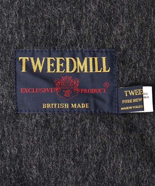 TWEED MILL（ツイードミル）の「【TWEEDMILL/ツイードミル】Lambswool Muffler Solid 25（マフラー・メンズ・ライトブルー/ブラック/グレー/ライトグレー/チャコールグレー/レッド・FREE）」の13枚目の写真