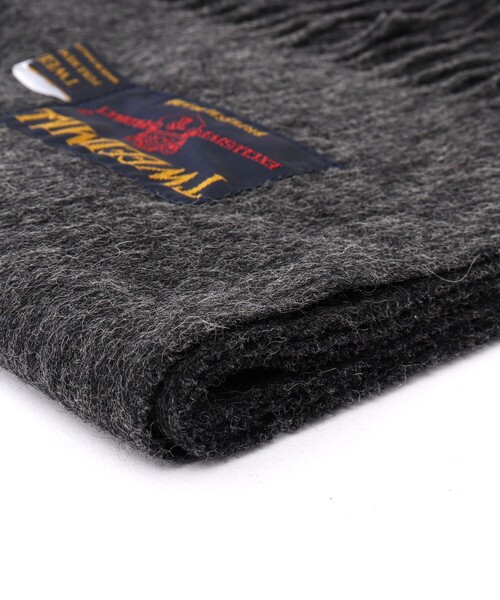 TWEED MILL（ツイードミル）の「【TWEEDMILL/ツイードミル】Lambswool Muffler Solid 25（マフラー・メンズ・ライトブルー/ブラック/グレー/ライトグレー/チャコールグレー/レッド・FREE）」の16枚目の写真
