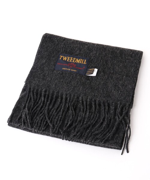 TWEED MILL（ツイードミル）の「【TWEEDMILL/ツイードミル】Lambswool Muffler Solid 25（マフラー・メンズ・ライトブルー/ブラック/グレー/ライトグレー/チャコールグレー/レッド・FREE）」の17枚目の写真