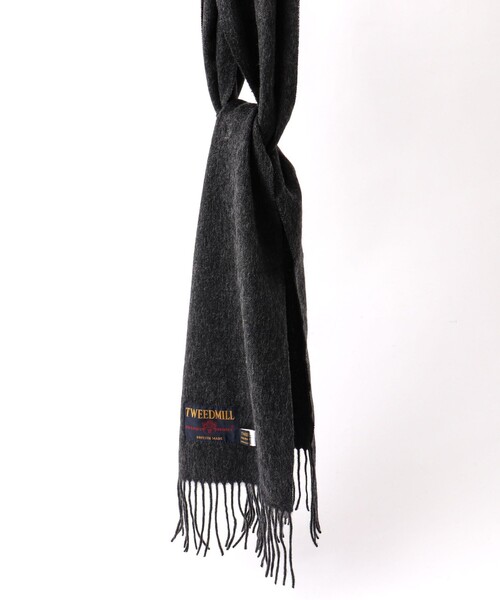 TWEED MILL（ツイードミル）の「【TWEEDMILL/ツイードミル】Lambswool Muffler Solid 25（マフラー・メンズ・ライトブルー/ブラック/グレー/ライトグレー/チャコールグレー/レッド・FREE）」の20枚目の写真