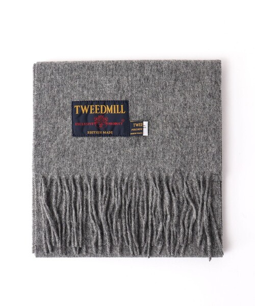 TWEED MILL（ツイードミル）の「【TWEEDMILL/ツイードミル】Lambswool Muffler Solid 25（マフラー・メンズ・ライトブルー/ブラック/グレー/ライトグレー/チャコールグレー/レッド・FREE）」の22枚目の写真