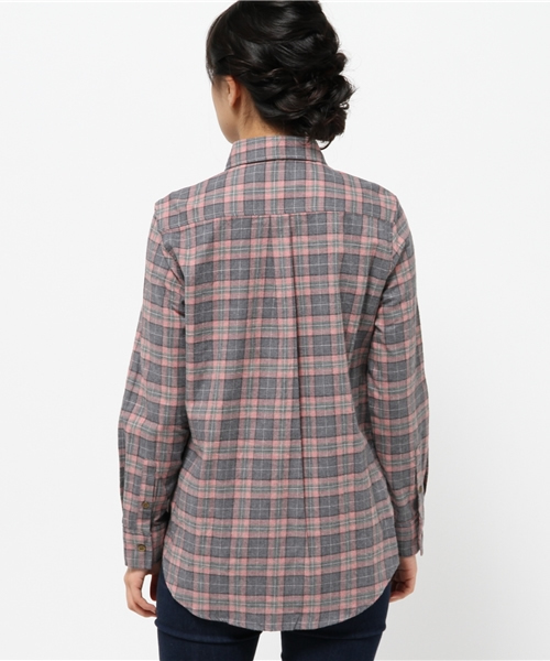 ROPE' PICNIC(ロペピクニック)の「コットントップビエラチェックシャツ(シャツ/ブラウス・レディース・グレー/レッド・38)」の5枚目の写真