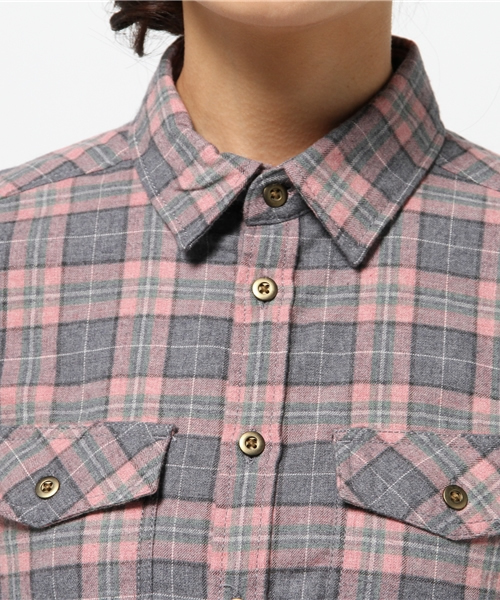 ROPE' PICNIC(ロペピクニック)の「コットントップビエラチェックシャツ(シャツ/ブラウス・レディース・グレー/レッド・38)」の6枚目の写真