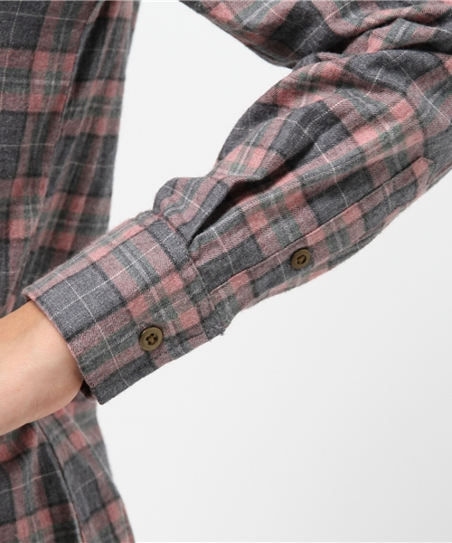 ROPE' PICNIC(ロペピクニック)の「コットントップビエラチェックシャツ(シャツ/ブラウス・レディース・グレー/レッド・38)」の7枚目の写真