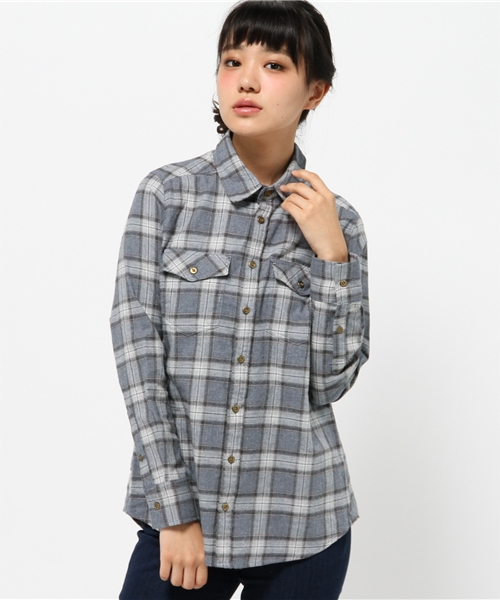 ROPE' PICNIC(ロペピクニック)の「コットントップビエラチェックシャツ(シャツ/ブラウス・レディース・グレー/レッド・38)」の13枚目の写真