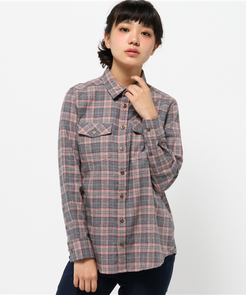 ROPE' PICNIC(ロペピクニック)の「コットントップビエラチェックシャツ(シャツ/ブラウス・レディース・グレー/レッド・38)」の12枚目の写真