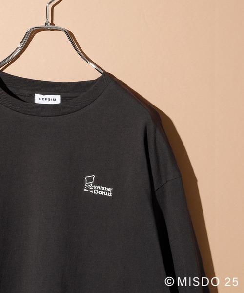LEPSIM（レプシィム）の「【Mister Donut×LEPSIM】フォトロンT　286029（Tシャツ/カットソー・レディース・グレー/チャコールグレー/ピンク・FREE）」の6枚目の写真