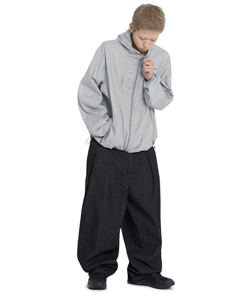 ★OY★BELTED SIDE TWO TUCK WIDE PANTS - BEIGE★正規品/送料込 OY チノパン 「OY/オーワイ」 BELTED SIDE TWO TUCK WIDE PANTS