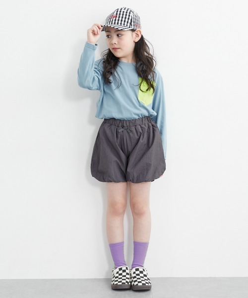 QUNTSTYLE(キュントスタイル)の「【販売終了】ナイロンワッシャーバルーンキュロットパンツ(女の子)(その他パンツ・キッズ・ピンク/ブラック・130/120/110)」の5枚目の写真