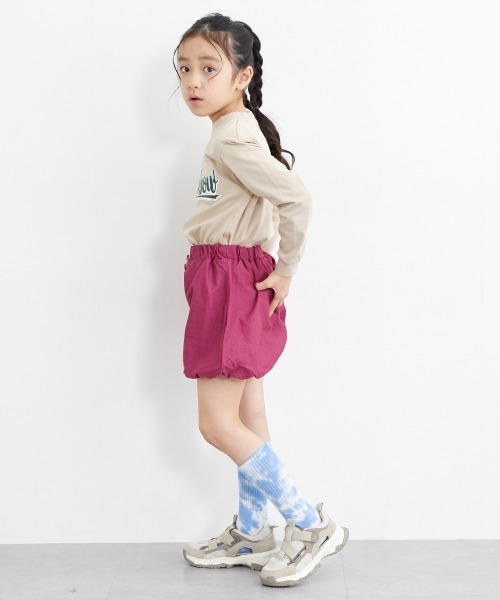 QUNTSTYLE(キュントスタイル)の「【販売終了】ナイロンワッシャーバルーンキュロットパンツ(女の子)(その他パンツ・キッズ・ピンク/ブラック・130/120/110)」の8枚目の写真