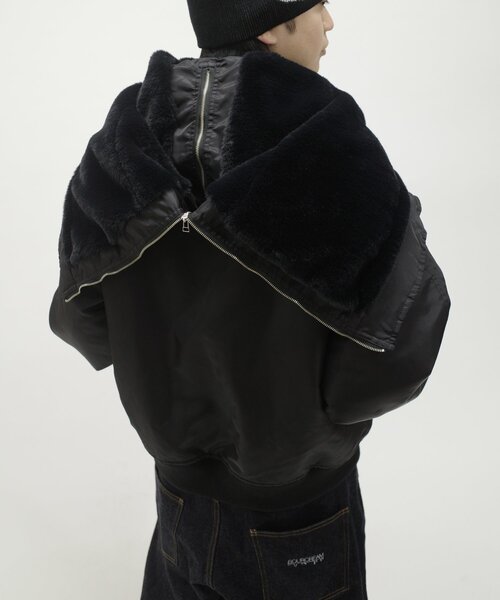 WHO'S WHO gallery（フーズフーギャラリー）の「【Sourcream/サワークリーム】N2Bフライトジャケット（その他アウター・メンズ・グレー/ブラック/チャコールグレー/ブラウン・FREE）」の11枚目の写真