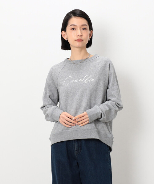 COMME CA ISM(コムサイズム)の「刺繍トレーナー(スウェット・レディース・オフホワイト/グレー・MEDIUM/LARGE)」の2枚目の写真