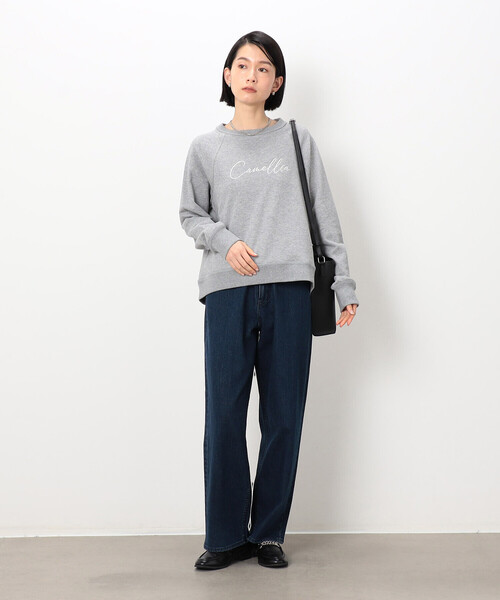 COMME CA ISM(コムサイズム)の「刺繍トレーナー(スウェット・レディース・オフホワイト/グレー・MEDIUM/LARGE)」の5枚目の写真