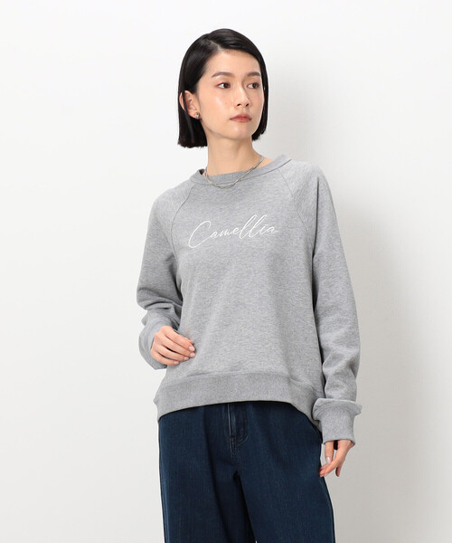 COMME CA ISM(コムサイズム)の「刺繍トレーナー(スウェット・レディース・オフホワイト/グレー・MEDIUM/LARGE)」の6枚目の写真