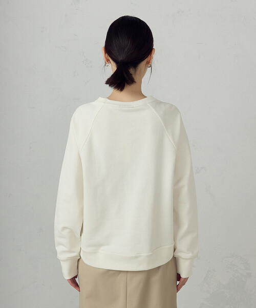 COMME CA ISM(コムサイズム)の「刺繍トレーナー(スウェット・レディース・オフホワイト/グレー・MEDIUM/LARGE)」の9枚目の写真