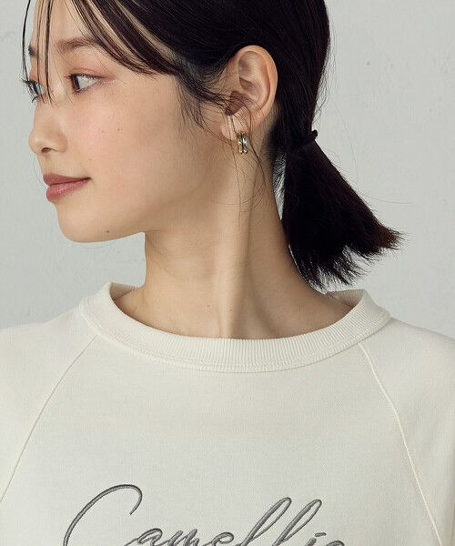 COMME CA ISM(コムサイズム)の「刺繍トレーナー(スウェット・レディース・オフホワイト/グレー・MEDIUM/LARGE)」の10枚目の写真