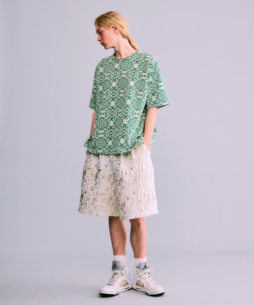 NOISE MAKER（ノイズメーカー）の「ふくれジャガードショートパンツ（その他パンツ・メンズ・ホワイト/グリーン/ネイビー・XL/L/M）」の9枚目の写真