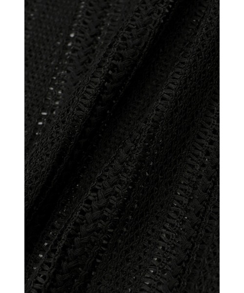 HIGH STREET（ハイストリート）の「HIGH STREET∴コードレース半袖シャツ（カーディガン/ボレロ・メンズ・ホワイト/ブラック・M/L/S）」の4枚目の写真