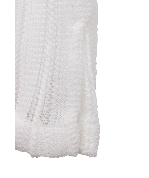 HIGH STREET（ハイストリート）の「HIGH STREET∴コードレース半袖シャツ（カーディガン/ボレロ・メンズ・ホワイト/ブラック・M/L/S）」の8枚目の写真