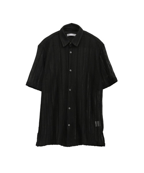 HIGH STREET（ハイストリート）の「HIGH STREET∴コードレース半袖シャツ（カーディガン/ボレロ・メンズ・ホワイト/ブラック・M/L/S）」の17枚目の写真