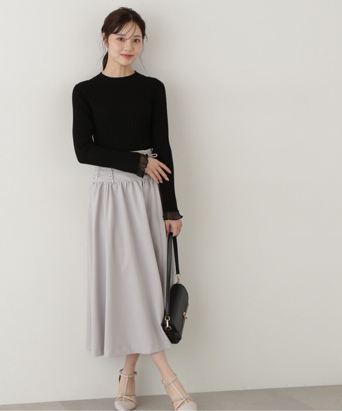 PROPORTION BODY DRESSING（プロポーションボディドレッシング）の「袖シアーリブニット / 1215170202（ニット/セーター・レディース・ホワイト系その他/ブルー/ブラック・SMALL/MEDIUM）」の5枚目の写真