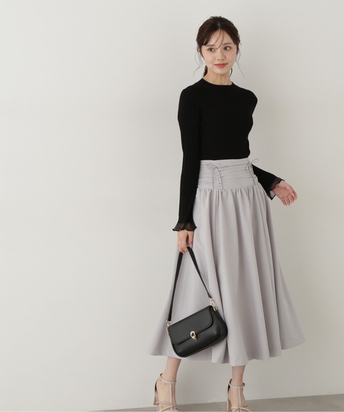 PROPORTION BODY DRESSING（プロポーションボディドレッシング）の「袖シアーリブニット / 1215170202（ニット/セーター・レディース・ホワイト系その他/ブルー/ブラック・SMALL/MEDIUM）」の9枚目の写真