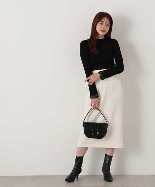 PROPORTION BODY DRESSING（プロポーションボディドレッシング）の「袖シアーリブニット / 1215170202（ニット/セーター・レディース・ホワイト系その他/ブルー/ブラック・SMALL/MEDIUM）」の11枚目の写真