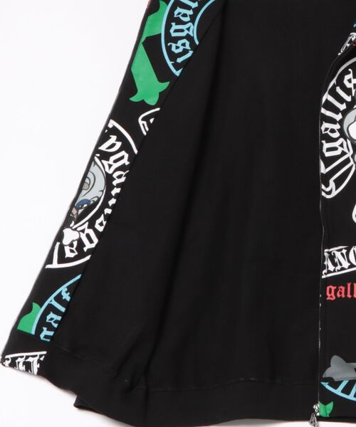 GALFY(ガルフィー)の「【別注】GA×GALFY-ガラノハーツジップパーカー(パーカー・メンズ・ブラック/ホワイト・S/L/XL)」の6枚目の写真
