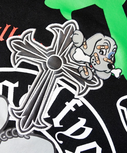 GALFY(ガルフィー)の「【別注】GA×GALFY-ガラノハーツジップパーカー(パーカー・メンズ・ブラック/ホワイト・S/L/XL)」の7枚目の写真