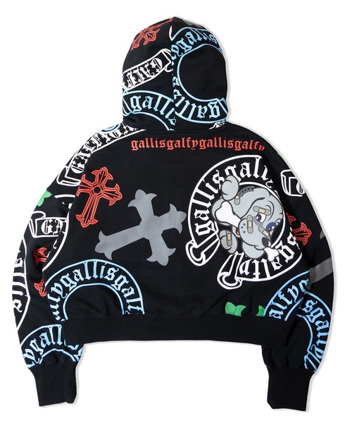 GALFY(ガルフィー)の「【別注】GA×GALFY-ガラノハーツジップパーカー(パーカー・メンズ・ブラック/ホワイト・S/L/XL)」の15枚目の写真