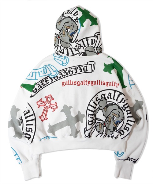 GALFY(ガルフィー)の「【別注】GA×GALFY-ガラノハーツジップパーカー(パーカー・メンズ・ブラック/ホワイト・S/L/XL)」の13枚目の写真
