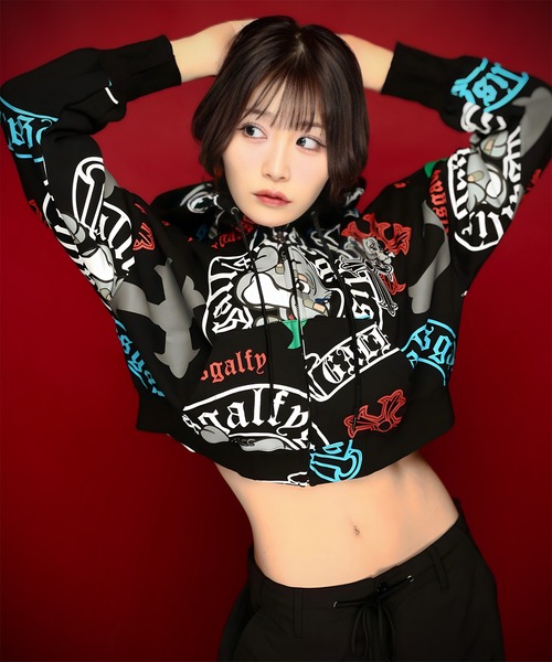 GALFY(ガルフィー)の「【別注】GA×GALFY-ガラノハーツジップパーカー(パーカー・メンズ・ブラック/ホワイト・S/L/XL)」の19枚目の写真