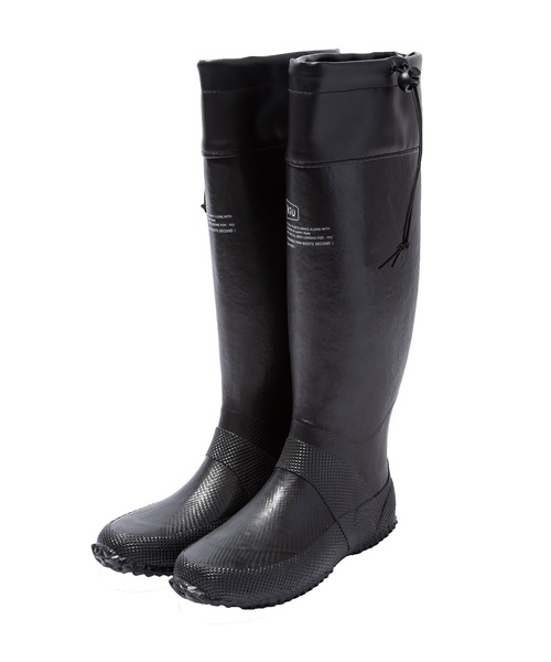 KiU（キウ）の「パッカブルレインブーツ -2ND-（レインシューズ・メンズ・ブラック・SMALL/MEDIUM/LARGE/XL/XXL）」の2枚目の写真