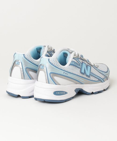 【関税込み】New Balance ホワイト＆パープル 740 スニーカー New Balance - ニューバランス740トレーナー（ホワイト