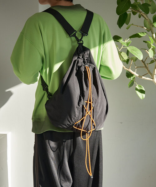 CIAOPANIC（チャオパニック）の「2WAYナイロンナップサック（バックパック/リュック・レディース・ブラック・FREE）」の3枚目の写真