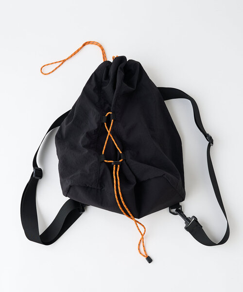 CIAOPANIC（チャオパニック）の「2WAYナイロンナップサック（バックパック/リュック・レディース・ブラック・FREE）」の10枚目の写真