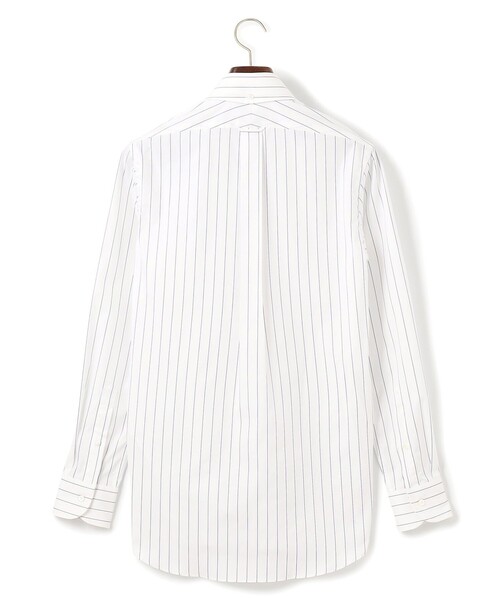 J.PRESS(ジェイプレス)の「【PREMIUM PLEATS / 形態安定】スーピマコットンボールドストライプ ドレスシャツ / B.D.(シャツ/ブラウス・メンズ・ネイビー系2・首回り43cm-裄丈86cm/首回り42cm-裄丈86cm/首回り41cm-裄丈85cm/首回り40cm-裄丈85cm/首回り39cm-裄丈84cm/首回り38cm-裄丈84cm/首回り37cm-裄丈82cm)」の8枚目の写真