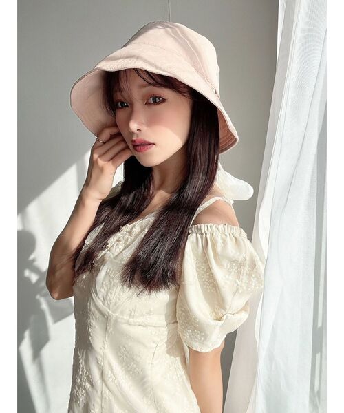 RESEXXY（リゼクシー）の「バックデザインバケットハット（ハット・レディース・ピンク/ホワイト/ブラック・FREE）」の16枚目の写真