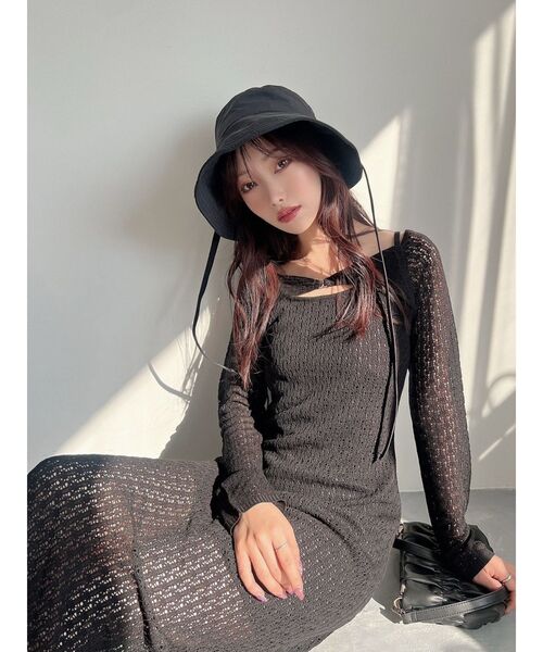 RESEXXY（リゼクシー）の「バックデザインバケットハット（ハット・レディース・ピンク/ホワイト/ブラック・FREE）」の19枚目の写真