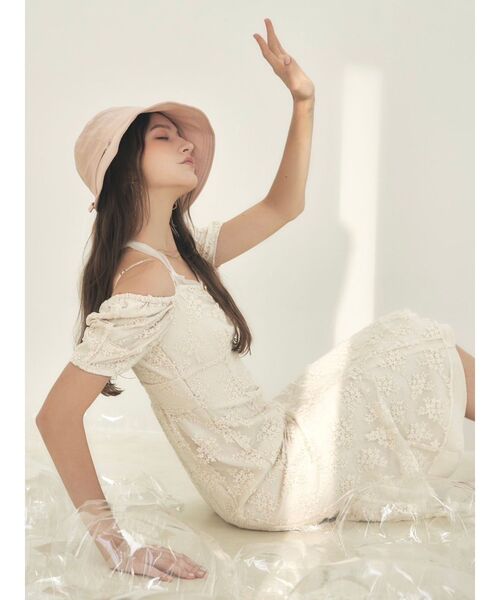 RESEXXY（リゼクシー）の「バックデザインバケットハット（ハット・レディース・ピンク/ホワイト/ブラック・FREE）」の8枚目の写真