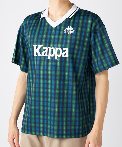 新品タグ付き Kappa カッパ イタリアチームモデル 2点 Kappa】カッパ イタリア国旗ロゴ ハーフジップシャツ L 長袖