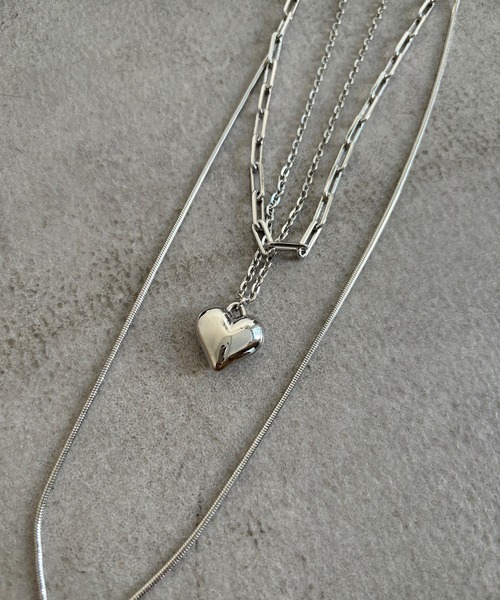 DouDou（ドゥドゥ）の「ハート3連ネックレス（ネックレス・レディース・シルバー/ゴールド・FREE）」の17枚目の写真